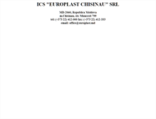 Tablet Screenshot of europlast.md